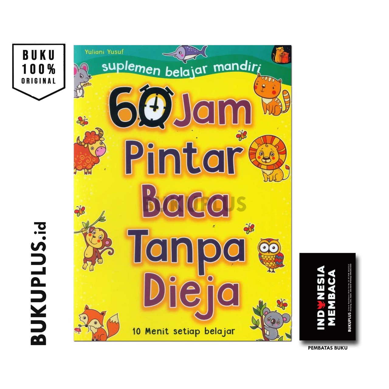 Halaman buku modul memperlihatkan susunan suku kata sederhana berpola ba-bi-bu tanpa pemecahan b-a.